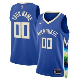NBA Milwaukee Bucks Trikot Personalisierung Nike 2022-23 City Edition Swingman - Herren